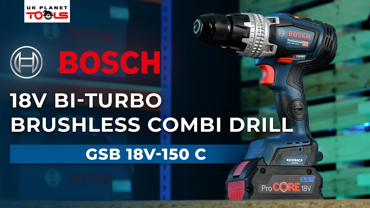 Bosch 18V BITURBO: Cordless Combi Drill (GSB 18V-150 C)