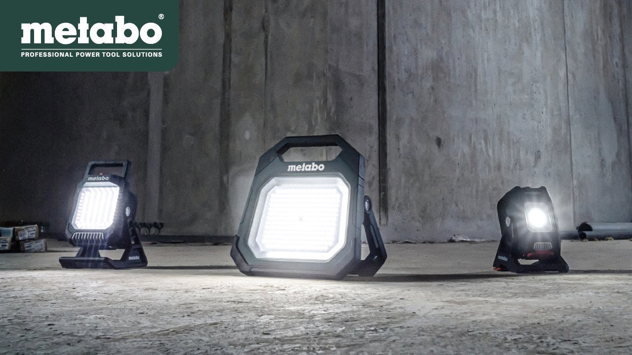 Metabo 12V / 18V Cordless Site Light BSA 12-18 LED 2000 / BSA 18 LED 4000 / BSA 18 LED 10000