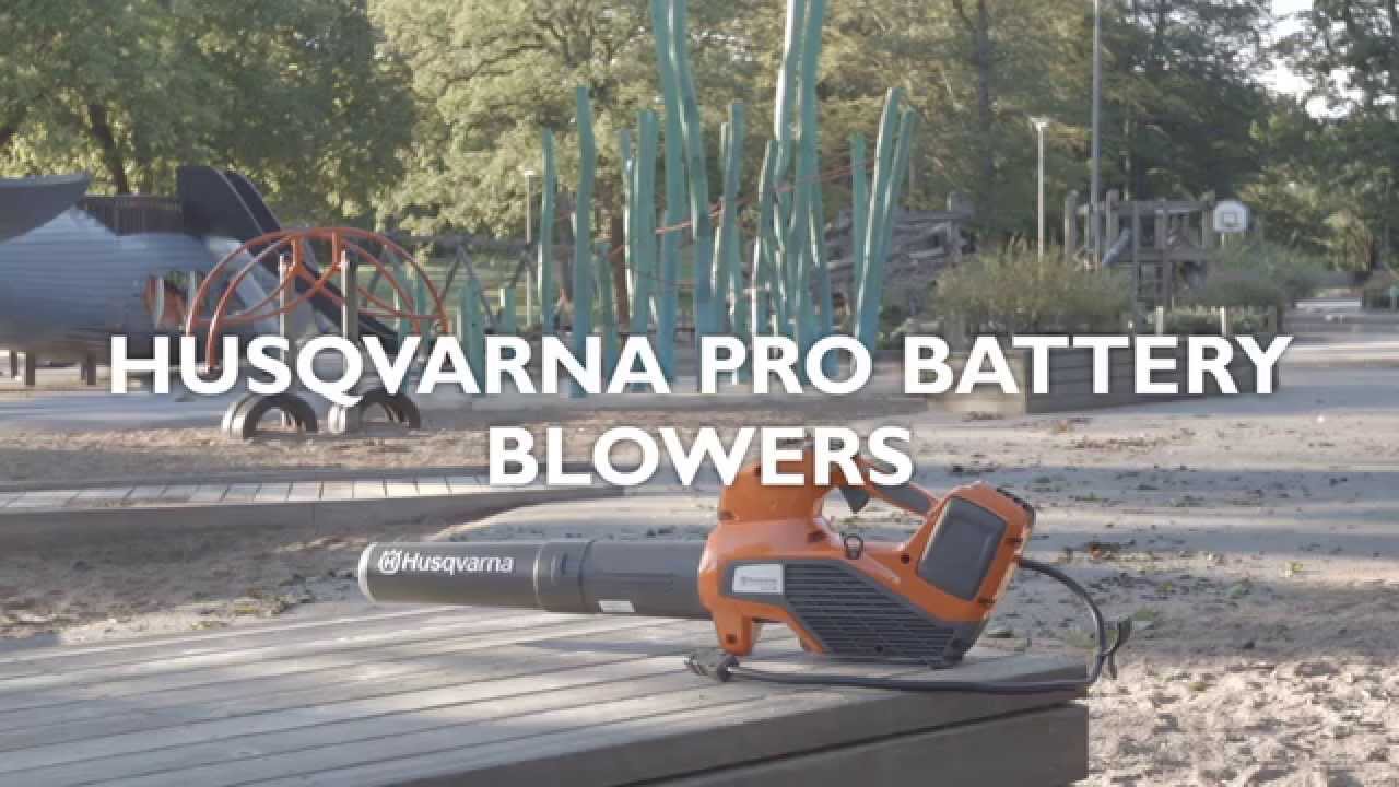 Learn about Husqvarna Pro Battery Blowers