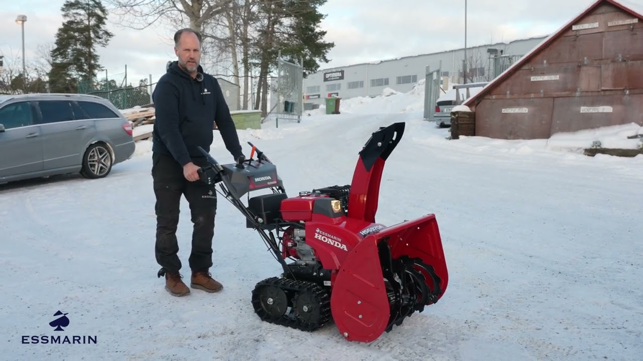 EssMarin visar Honda snöslunga HSS 970A ETD