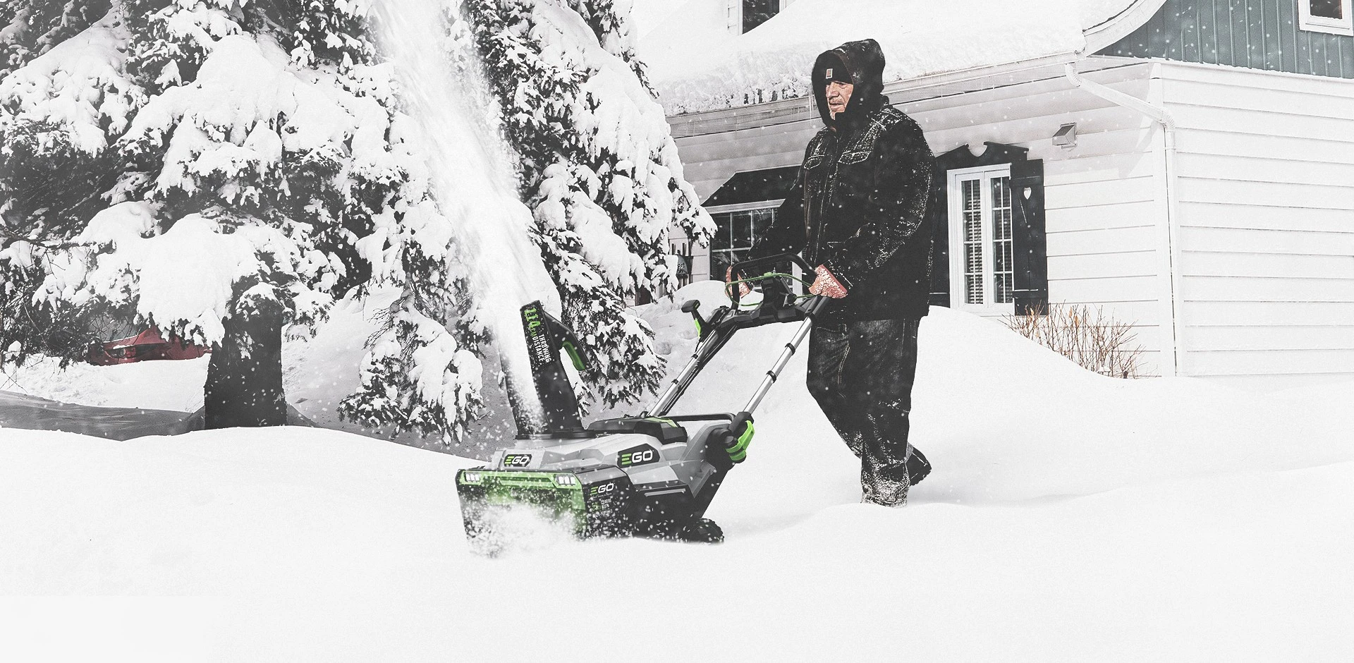 Batteridrivna snöslungor för alla vinterförhållanden