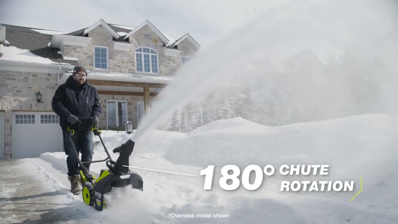 Let it snow this winter with the MAX POWER Brushless 45cm Snow Thrower from RYOBI®